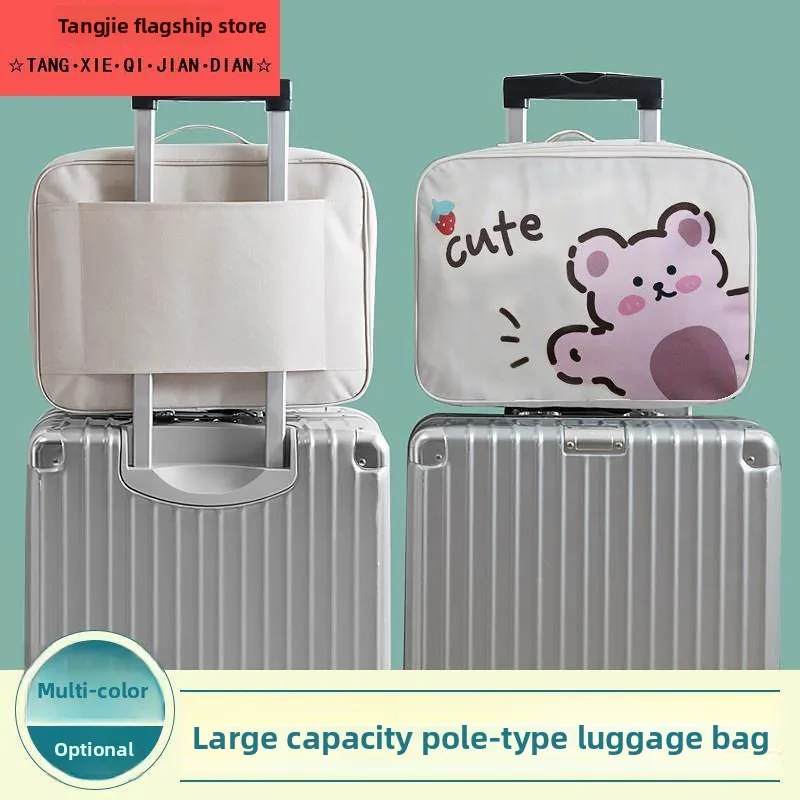 

Small Storage Bag Ox Cloth Material No Zipper Youth Travel Bag Suitable for Lage ort Trip Large Capaci Travel Bag