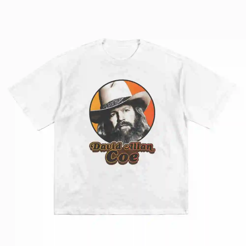 David Allan Coe Short Sleeve Tee 100% Cotton T-Shirt