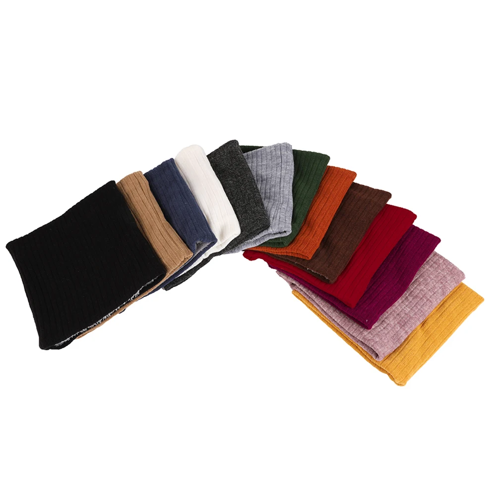 

Knit Scarf Fleece Cover Collar Circle Neck Hedging Knitted Warmer for Women Blue and