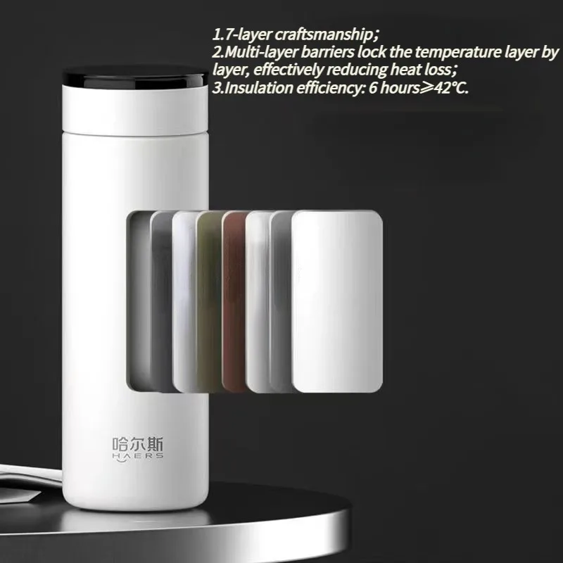 HAERS simple fashion business vacuum flask