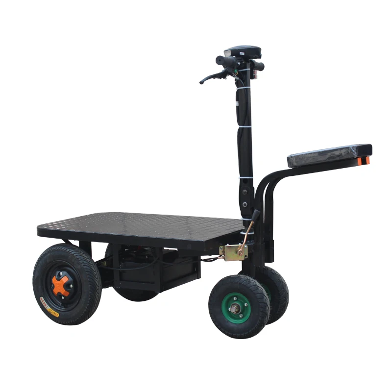 60*110cm48v1500w disc brake folding electric flatbed truck warehouse pull cargo turnover truck (without battery)