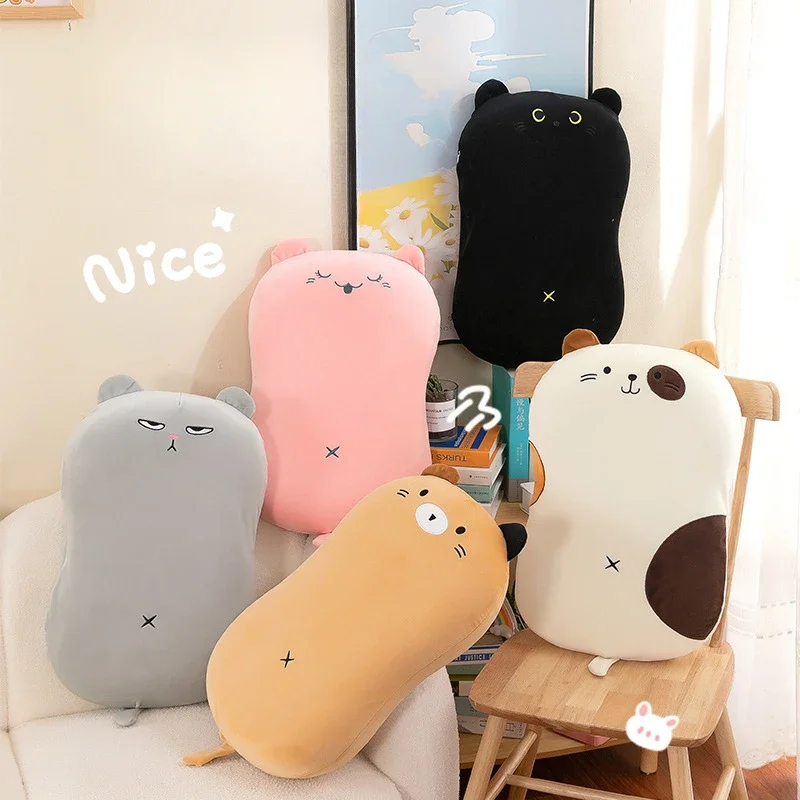 Stuffed Animals Plush Cartoon Cat Belly Plush Toy Office Nap Pillow Cushion Pillow Home Decoration Brithday Gift for Best Friend