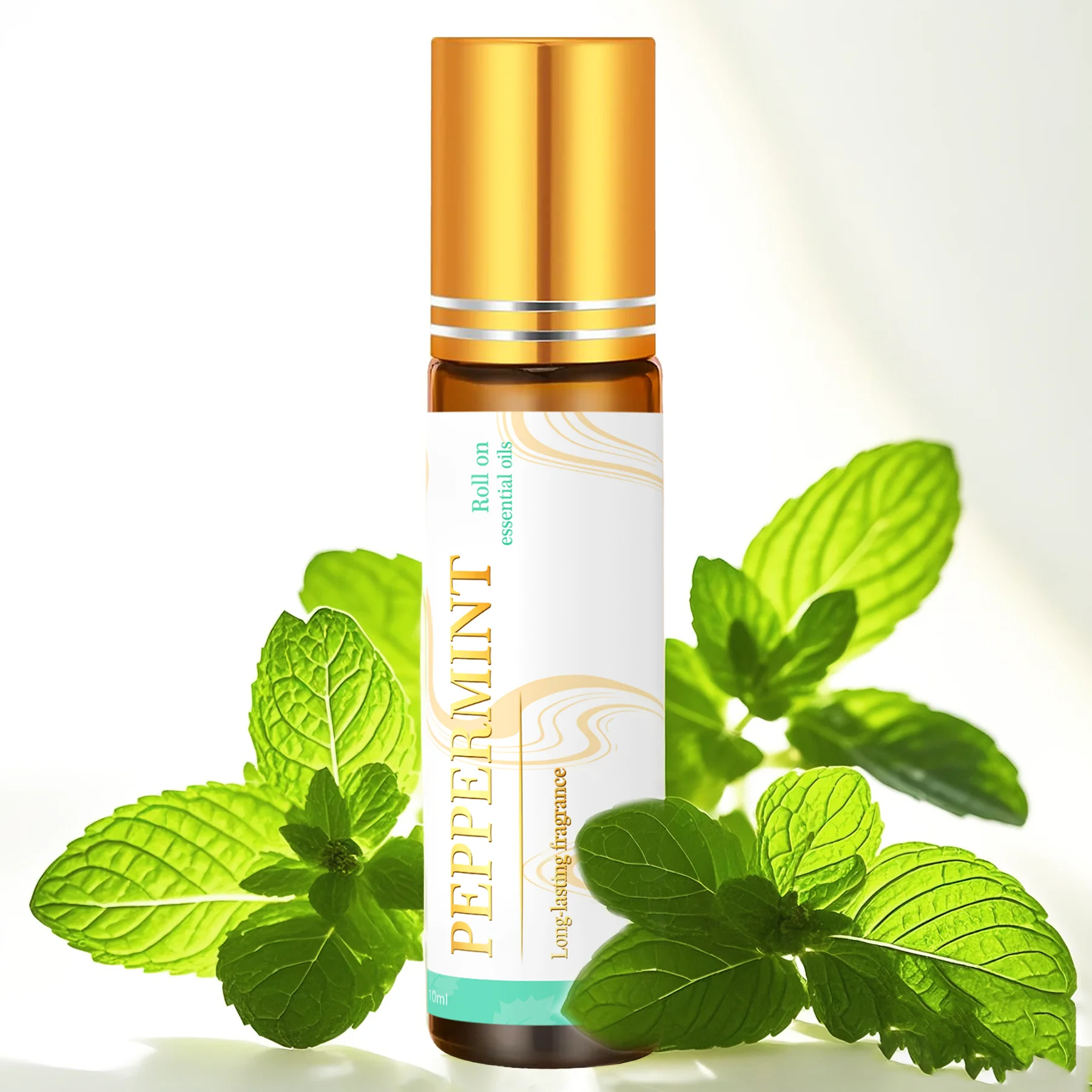 Difusor humidificador con rodillo de aceite esencial de menta de 10ml, ambientador de coche con aroma fresco de larga duración, regalo navideño para un amigo