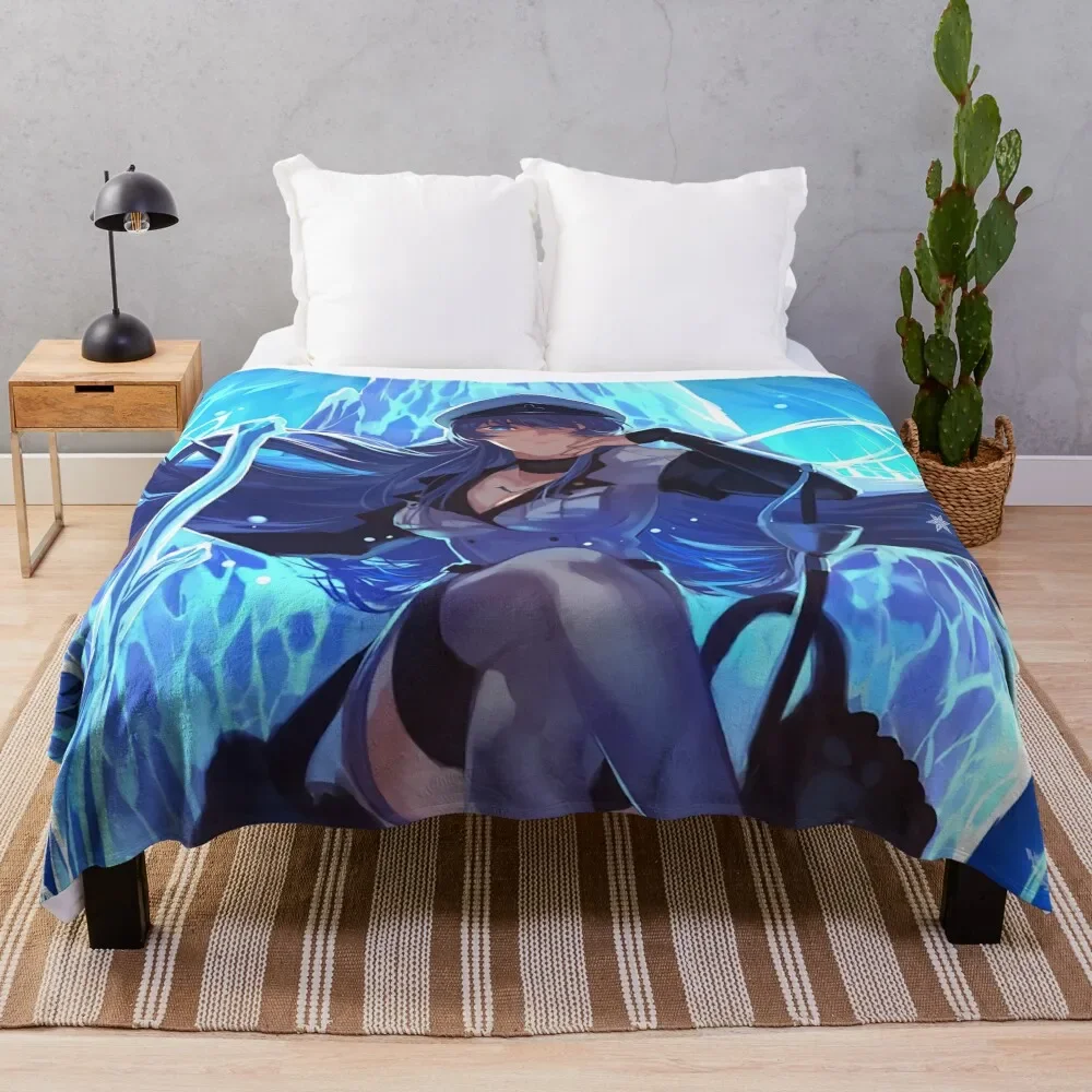 Esdeath Akame Ga Kill Painting Anime Throw Blanket Tourist Thermals For Travel Blankets