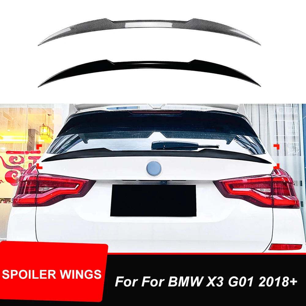 

For BMW X3 G01 2018 19 20 21 22 23 Car Rear Tail Trunk Wing Middle Spoiler ABS Glossy Black Exterior Tuning Accessories Parts