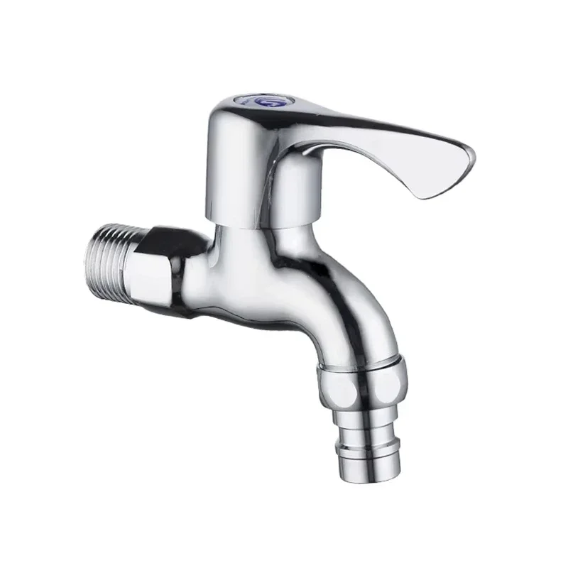 1/2 Faucet Tap All-Copper Washing Machine Faucet 4-Point Wall Faucet Outdoor Garden Faucet Quickly Open the Faucet for G1/2 Inch