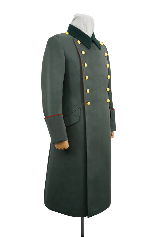 GUGB-003 WWII tedesco Heer generale Fieldgrey Gabardine Greatcoat con tubo