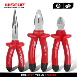 WISEUP – pince universelle, outil multifonctionnel, pince à nez rond, couteau de coupe de câble, pince à nez Long, accessoires pour bijoux de bricolage