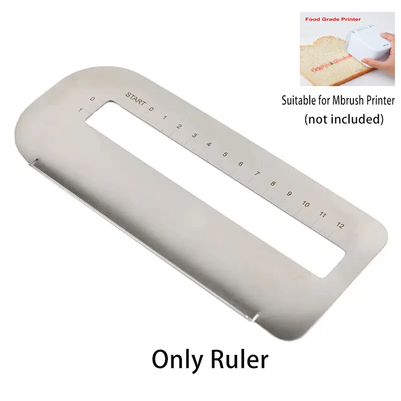 Plastic Ruler or Stainless Steel Ruler for Mbrush Food Printer Inkjet Mini Printer or Stainless Steel Ruler for Printing Pen