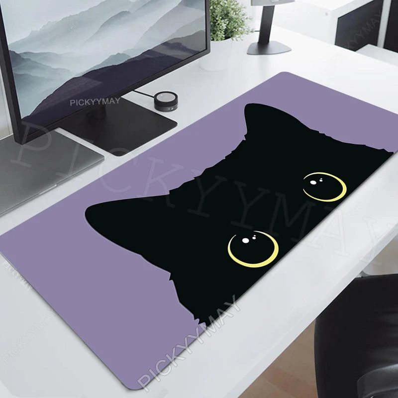 

Large Gaming Mousepads Cute Mouse Pad Computer Mousepad Mouse Mat 90x40cm Cat Desk Pads For PC Keyboard Mats Table Rug Kawaii