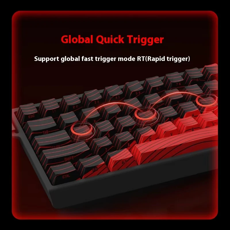 FGG New MADLIONS MAD60 MAD68 series Magnetic Switch Mechanical Keyboard Customized E-sport 0.04RT 8K Rate 0.125ms Latency PC image 4
