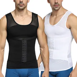 Men's Slimming Shaper Posture Vest Abdomen Reducing Gynecomastia Compression Body Modeling Shapewear Chest Tummy Shirt Corset