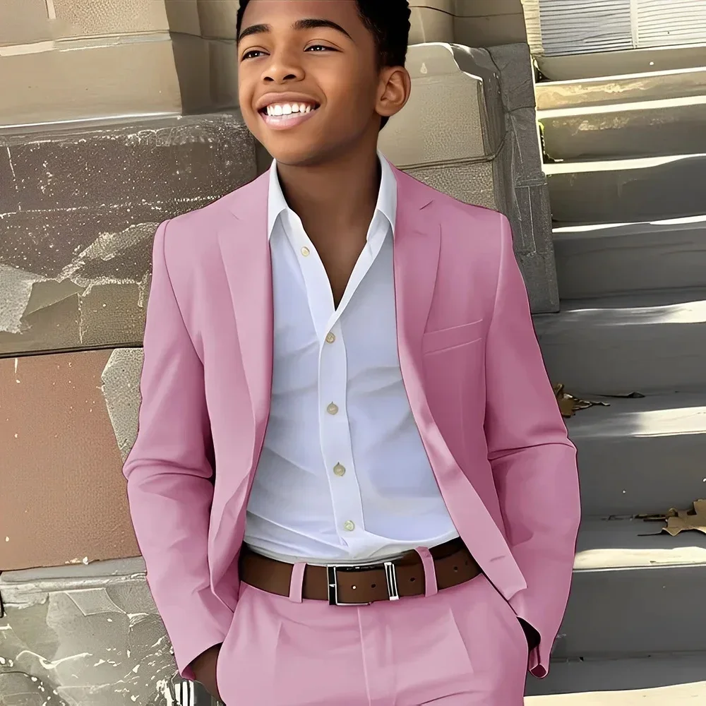 

Formal Boys Suit For Wedding Kids Party Photograph Blazer Children Costume Gentlemen Teenager Ceremony Tuxedos Set