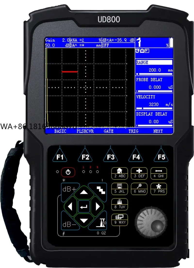 Universal Portable Ultrasonic Flaw Detector NDT UT Industrial Tester For Metal Internal Crack Porosity Defect On‑site Detection