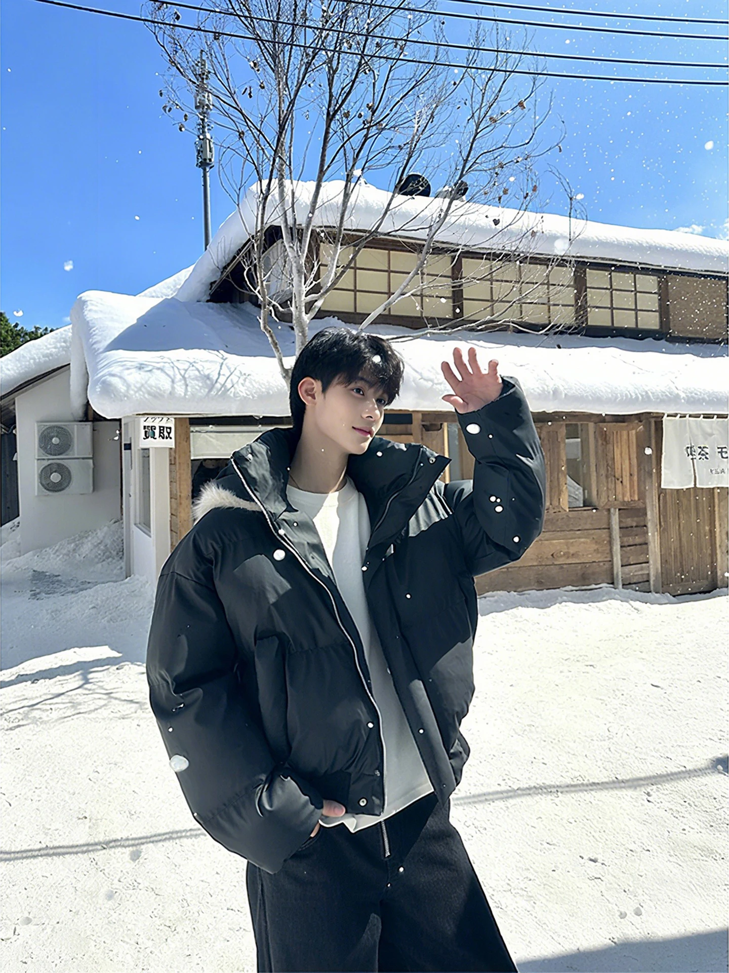 

Ретро-парка унисекс с отстегивающимся капюшоном, утепленная пухом и хлопком, теплая зимняя куртка для молодежи, повседневная.