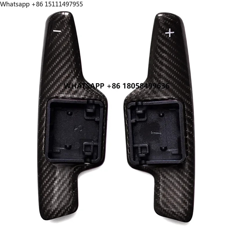 For Chevrolet Corvette C7/C8 Dry Carbon Fiber Steering Wheel Shift Paddles Replacement Extended Shift Paddles