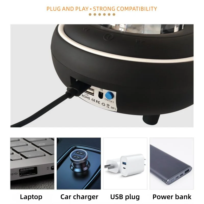 1 linterna láser para correr con cielo estrellado, carga USB, se puede conectar a la unidad flash USB Bluetooth, creación de una atmósfera de fiesta.