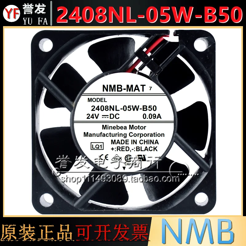 

НОВЫЙ ОРИГИНАЛ 2408NL-05W-B50 24 В 0,09 А 6020 60x60x20 мм Охлаждающий ВЕНТИЛЯТОР РАДИАТОР