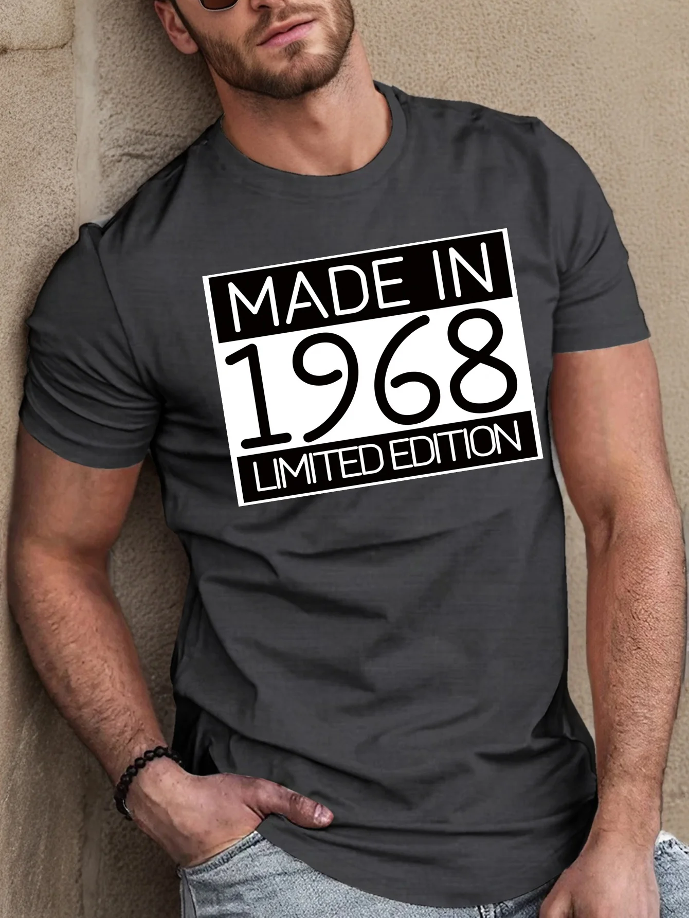 Limited Edition 1968 Fitted Men's T-Shirt, Sweat-wicking and Freedom of Movement