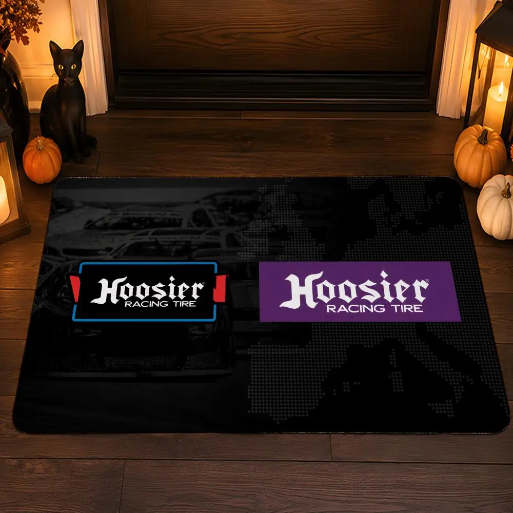 H-Hoosier Racing Floor Mat Flannel Rug Soft Non Slip Washable Door Mat For Bathroom Bedroom Kitchen Home Decor