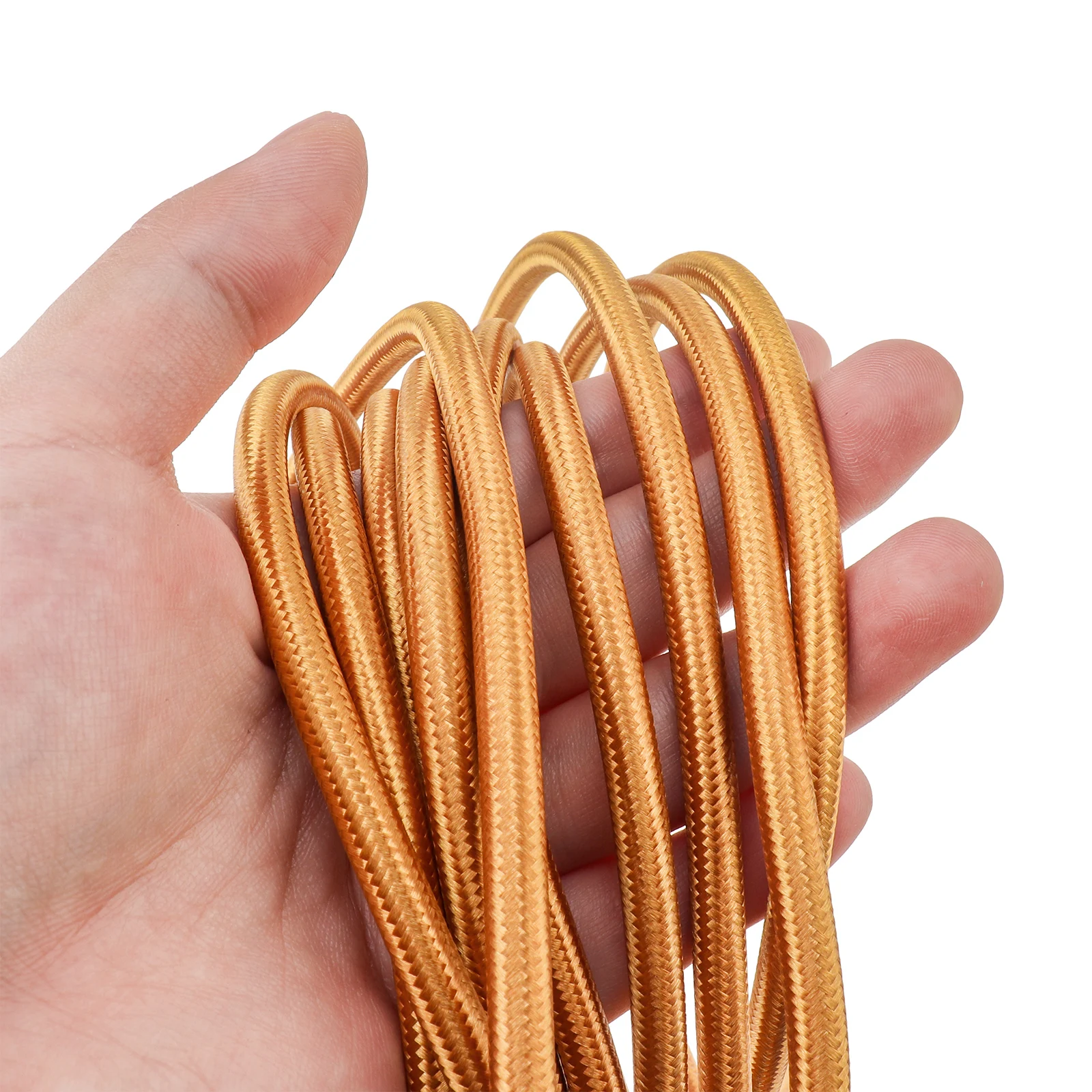 

10M/32.8FT Cloth Covered Lamp Cord 18AWG 2 Conductor Vintage Electrical Cord Braided Electrical Wire for Wiring