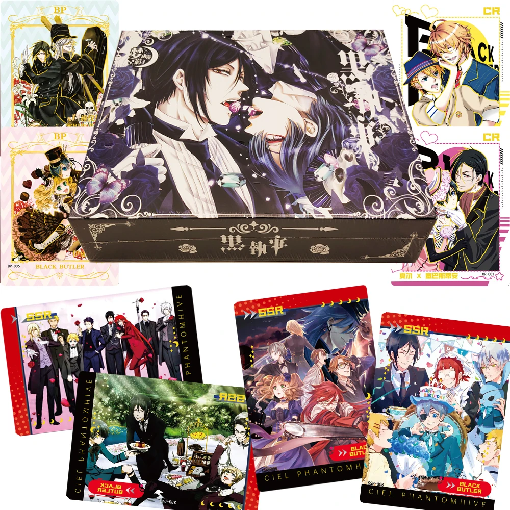 

Black Butler Creative Collection Cards Unique Charming Personality Character Anime Gorgeous Trend Cards Toy Gifts for Boys Girls