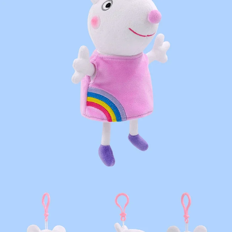 Echte Peppa Pig Plüsch Schwein Kinder Spielzeug 19CM Haustier Dinosaurier Teddybär Weiche Angefüllte Anime Figur Puppe kinder Geburtstag geschenke – Detail 17