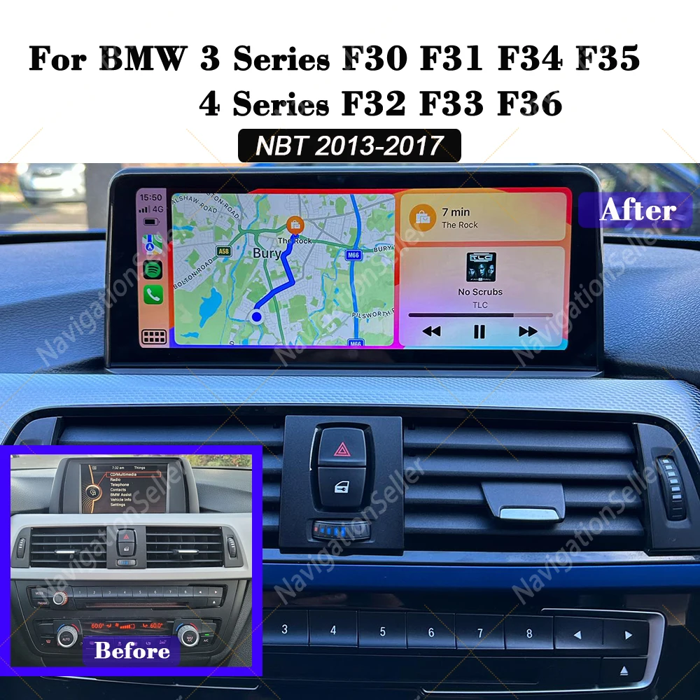 

VIGOHI Wireless Carplay Android Auto For BMW NBT System 10.25 Car Video 3 4 Series F30 F31 F32 F33 F34 F35 F36 Multimedia Screen