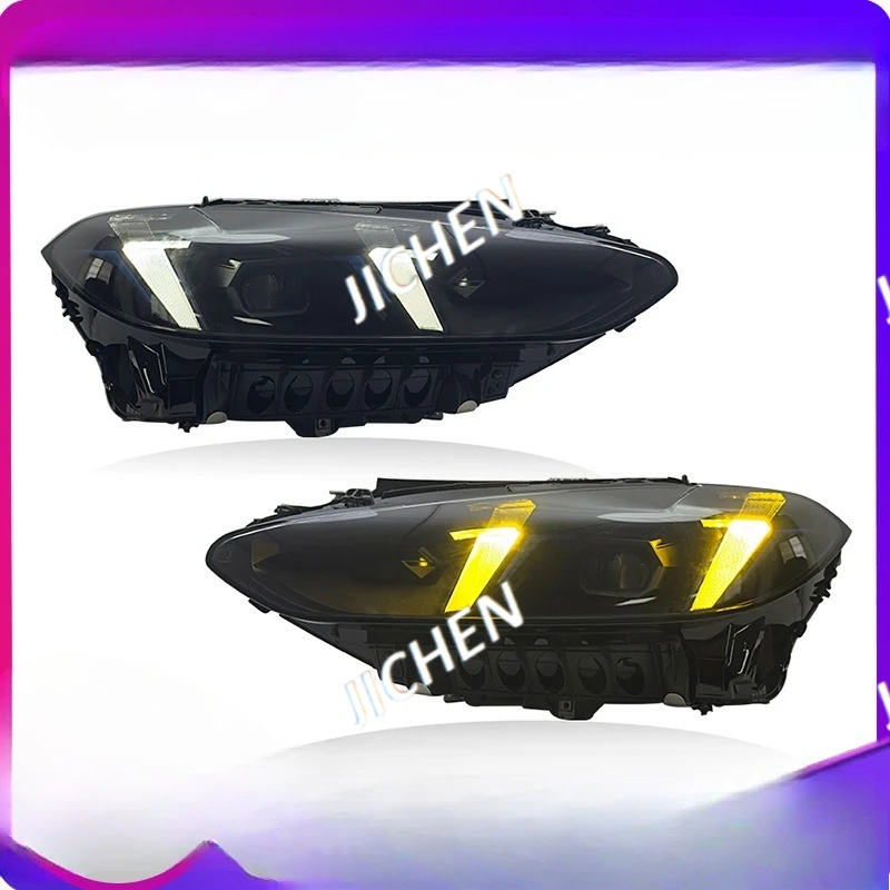 Dedicated To 21-24 New 4 Series Headlight Assembly G22 Modified M4 Fangs Headlight LED Two Daytime Running Light Steering Pair
