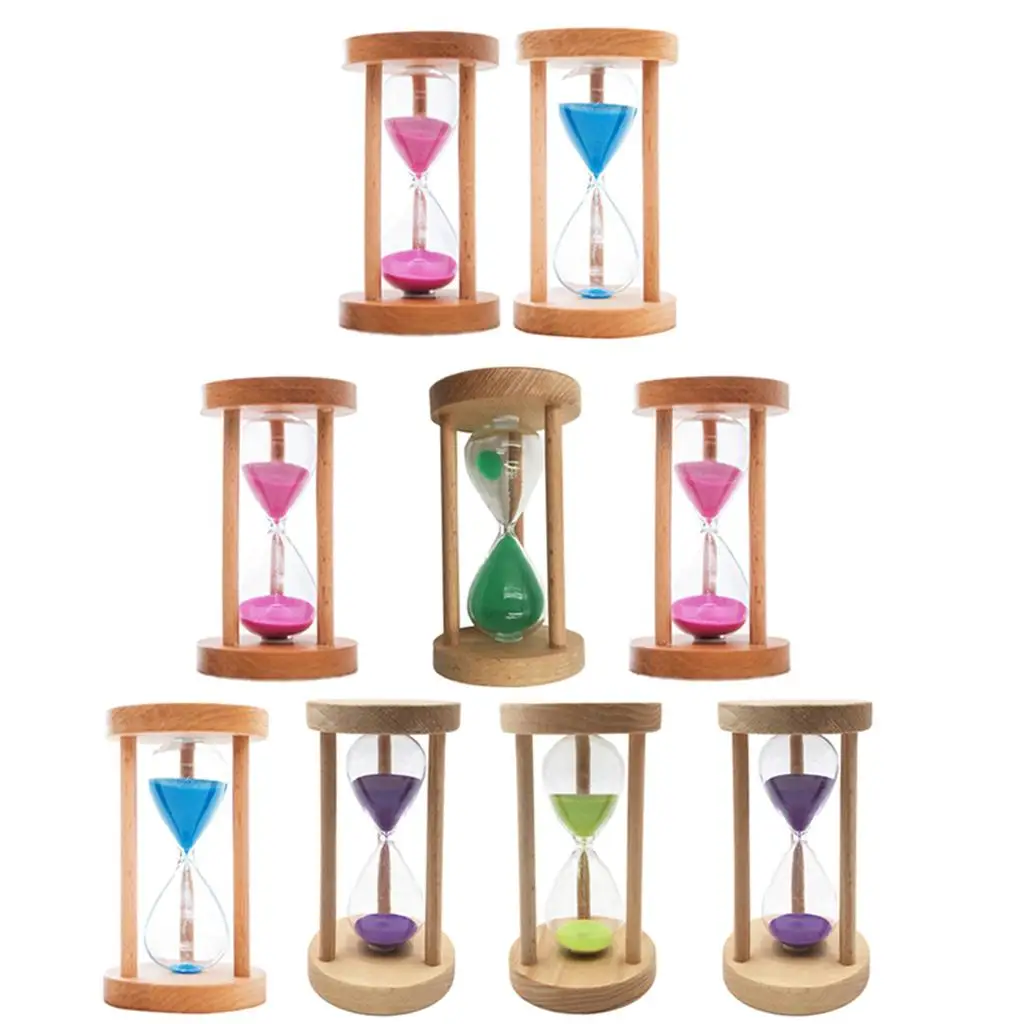 , glass Hourglass Clock 6/8/12/20/25 Minutes for Kids, Classroom, Kitchen, Games, Brushing , Decoration s