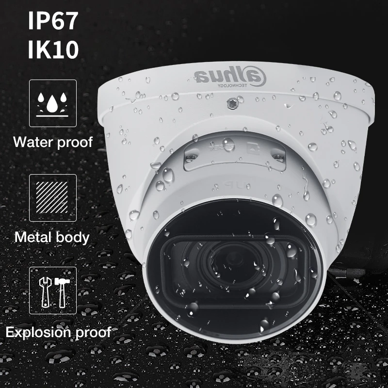 Dahua-Câmera de zoom motorizada ao ar livre, corpo metálico completo, câmera IP de rede, Mic embutido, IP67, 8MP, IR, 50m, ePoE, IP67, IK10, IPC, HDW5831R-ZE