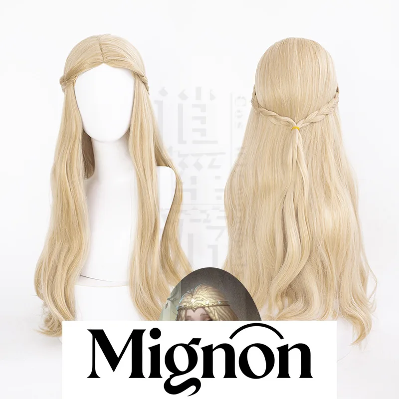 

Парик для косплея Identity V Psychologist Ada Mesmer Heron's Wing, лимитированная золотая кожа и имитация кожи головы с элегантными волнами