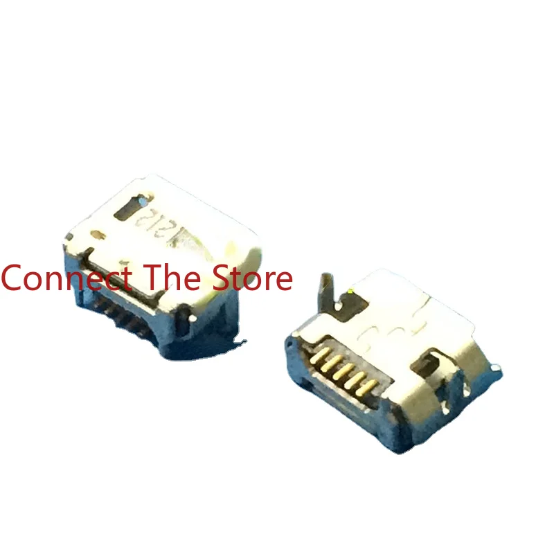 10PCS 8195-7505-S481 Gold-plated USB 5P Warped  Charging Data Cable Interface