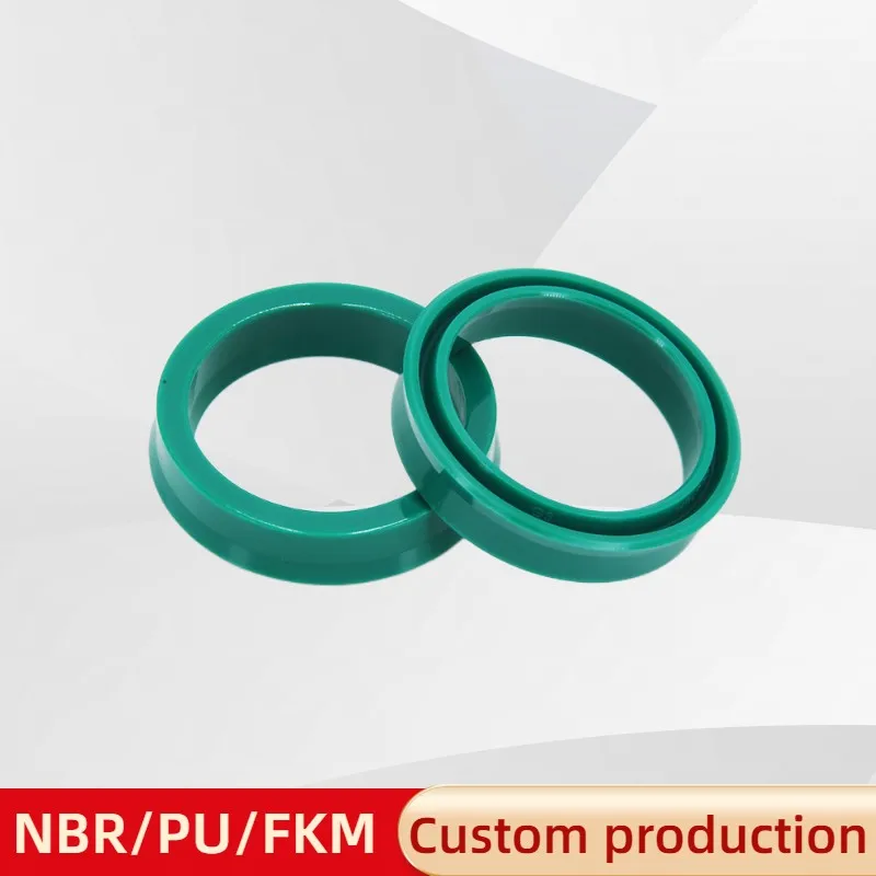 DingZing Polyurethane Hydraulic Cylinder Oil Seal, UN/UNS/UHS/U/Y Type Shaft Hole Universal Seal, 6-175mm High, 5-10mm Thickness