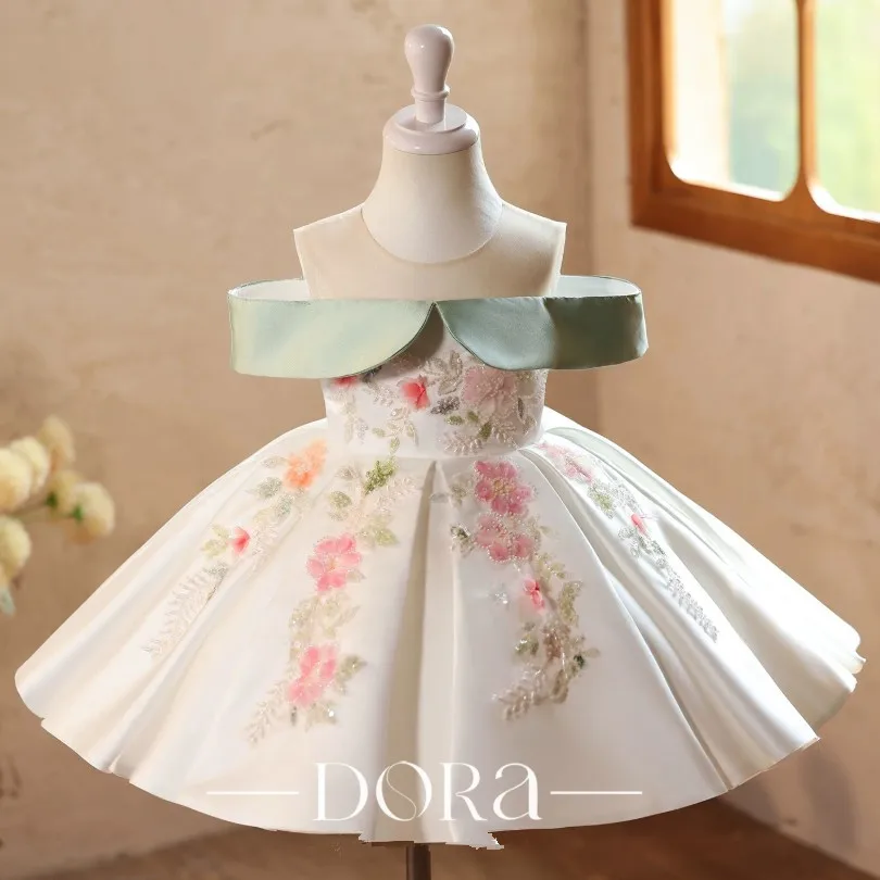 Neues Kinder-Partykleid für Klavierauftritte, Hochzeiten, Geburtstagsfeiern, Festliches Kleid für Mädchen A5087 Großhandel – Detail 3