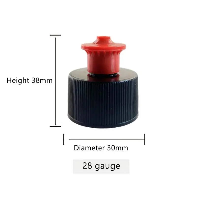 28mm Tire Shine Bottle Pull Top Caps Durable Car Care Wax Dispenser Travel Size for Professional Auto Detailing