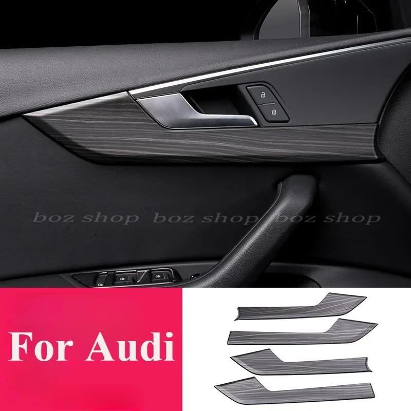 For Audi A4L A5 2017-2024 Modified Interior Door Panel Decorative Frame New Door Handle Decorative Patch Easy To Clean