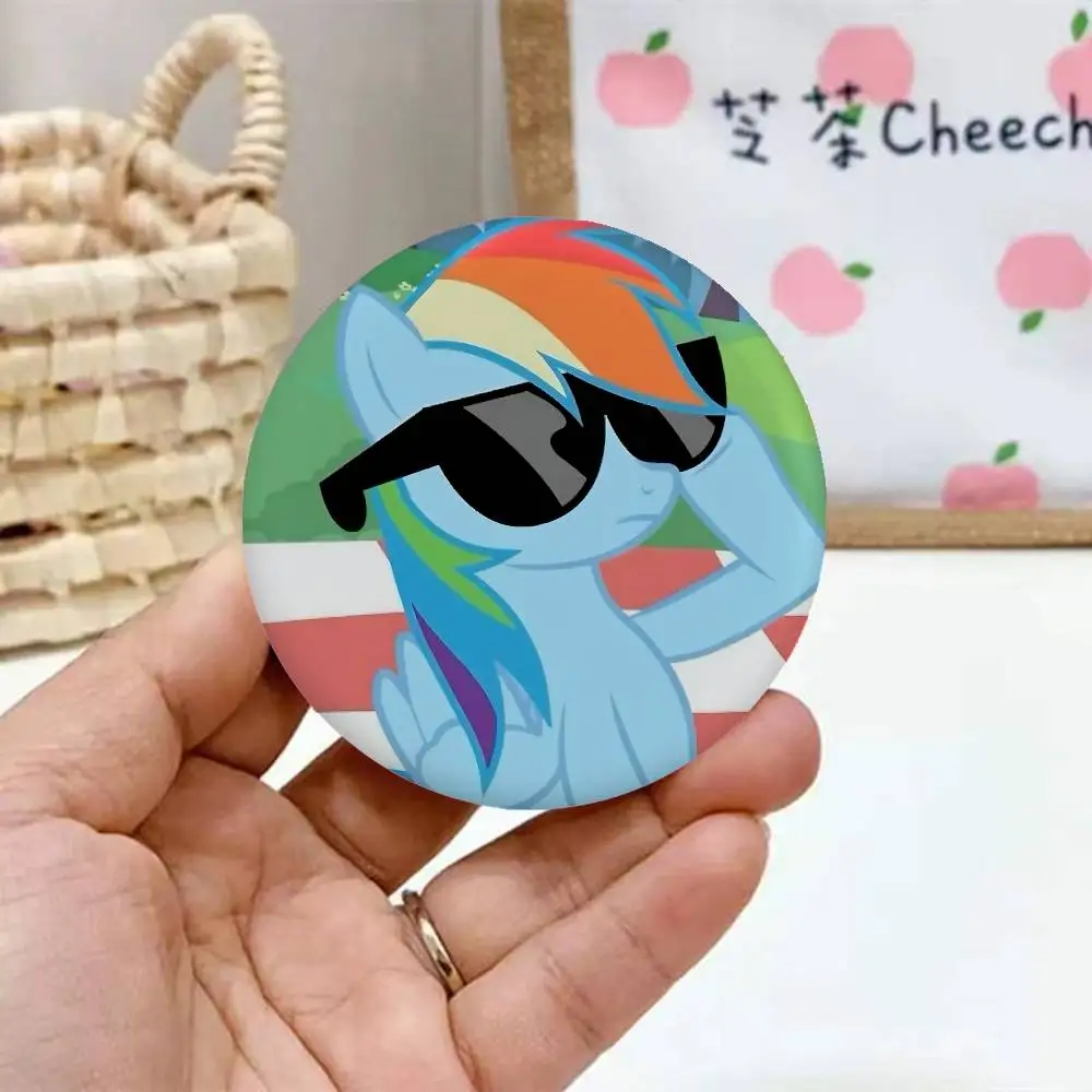 M-My Little Pony Emaille-Pins, handgefertigte runde Brosche, L Killer Yagami Light Cosplay-Abzeichen, Rucksäcke, Schmuck, Geschenke – Detail 15