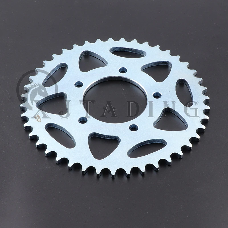 Motorcycle 42/43/44/46T teeth Rear Sprocket For Benelli BJ600 BJ600GS-A BN600 TNT600 TRK502 TRK502C BG300 BN302 TNT300 BJ250