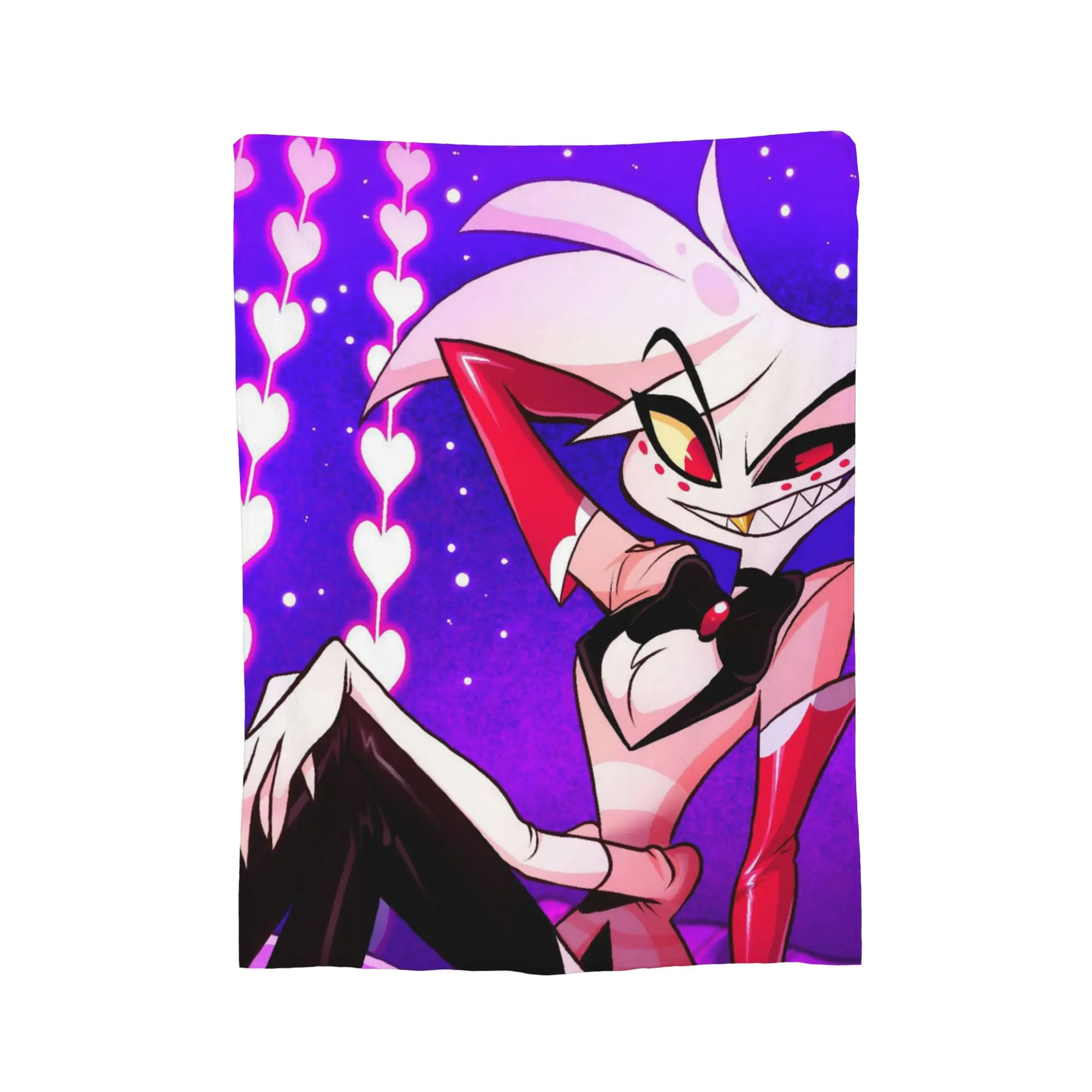 Hazbins Hotels Angel Dusts Blankets Fleece  Print Portable Super Soft Throw Blanket for Bed Travel Plush Thin Quilt