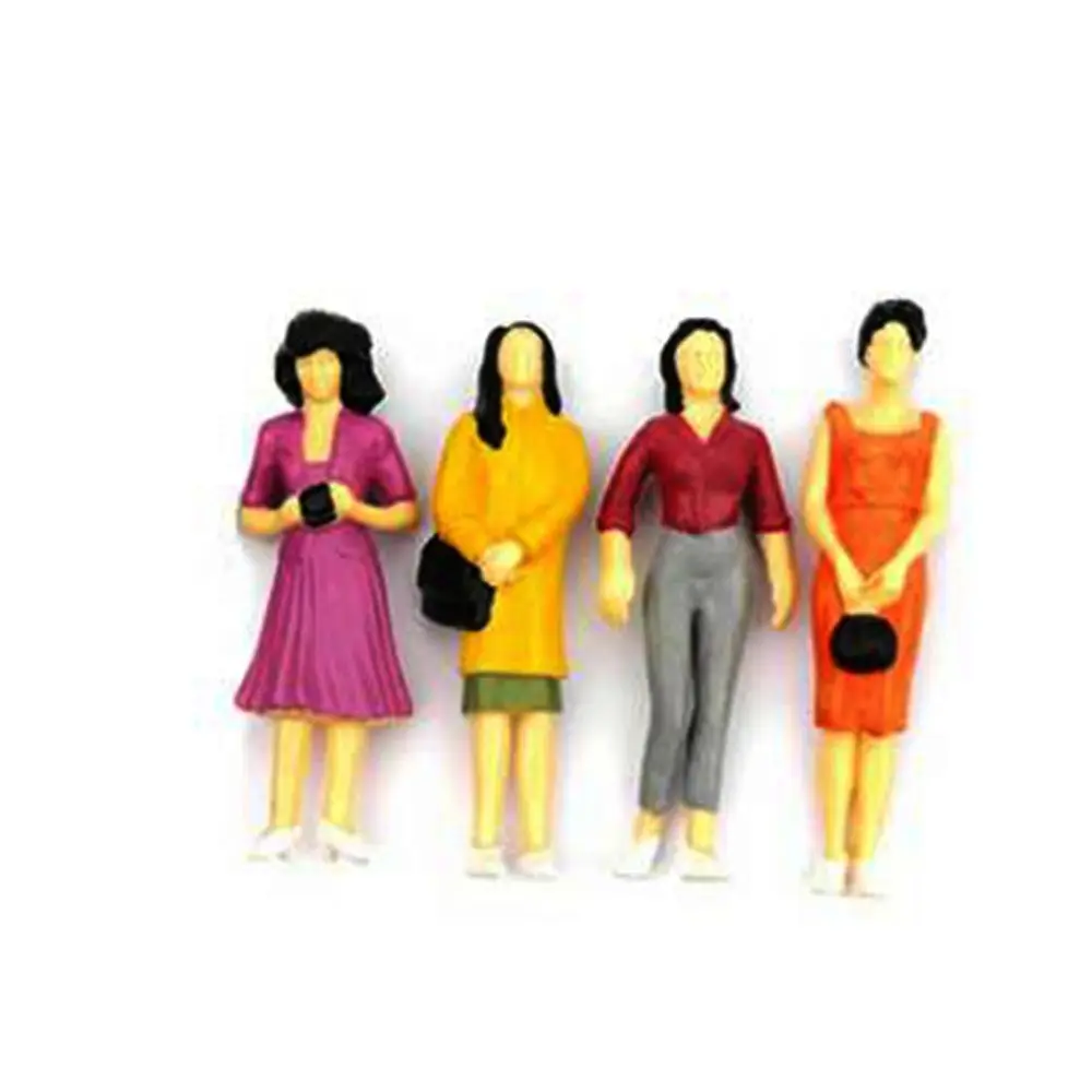 ABS Material Mixed Color Pose 1:100/1:150/1:75/1:50 Scale Model Building Passengers DIY Character People Figures Train Scenery