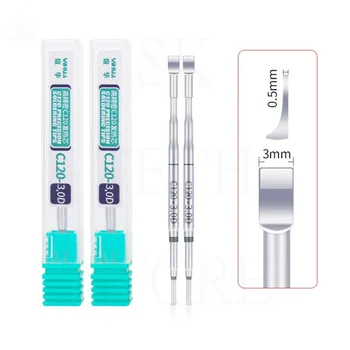 טיפי פלדה C120 ליבת חימום תואמת לידית תחנת הדבקה YIHUA 2 יחידות סדרת כלי הדבקה מדויקים