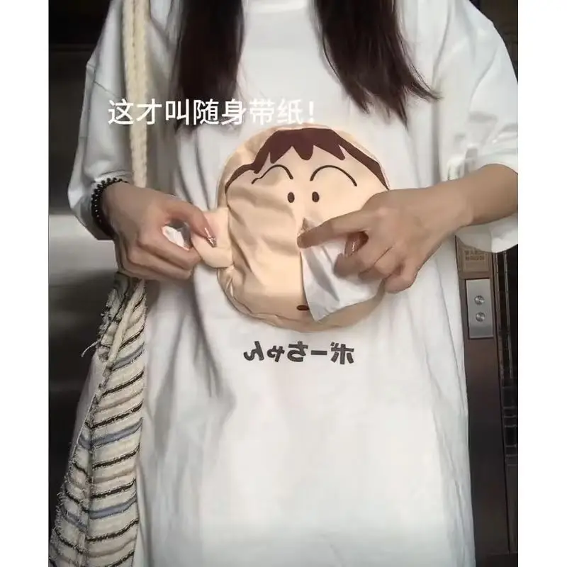 الإبداعية Boochan 3D الأنسجة تي شيرت قصير الأكمام متعة اتجاهات الموضة المحمولة المناديل الورقية لطيف هدايا عيد الميلاد #4