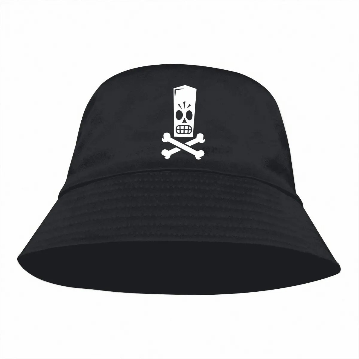 Grim Fandango Adventure Game Bucket Hat Humor Men's Women's Fisherman Cap Hip Hop Beach Sun Fishing Hats