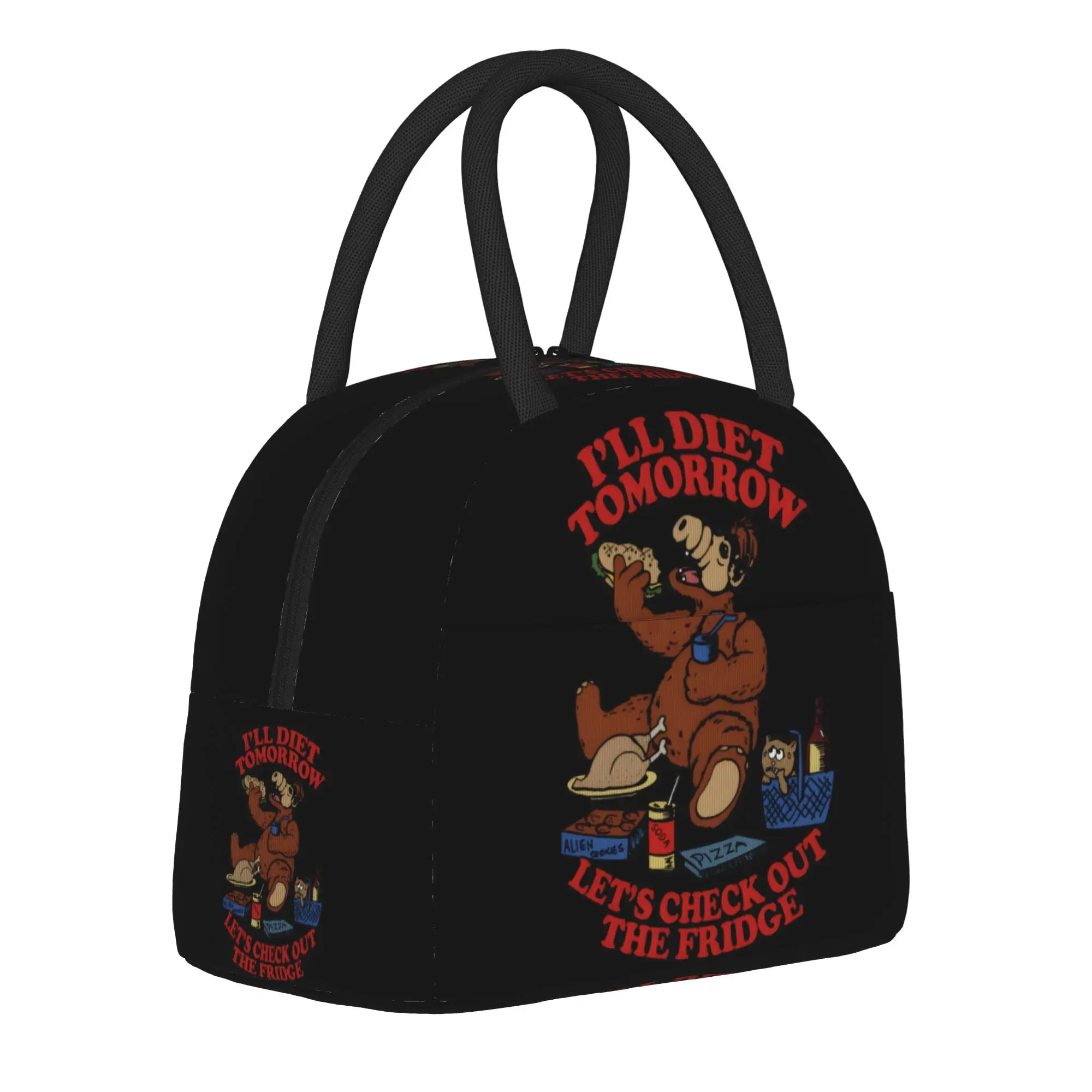 ALF Alien Life Form Lunch Bag, lancheira de viagem para unissex, bolsa casual de designer, bolsa para alimentos, bolsa térmica conveniente de Oxford