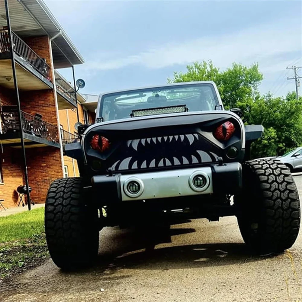 Calcomanías de faros de Ojos de bestia para coche Wrangler, pegatinas de luz de ojo de Animal para Jeep, accesorios de decoración de estilo de