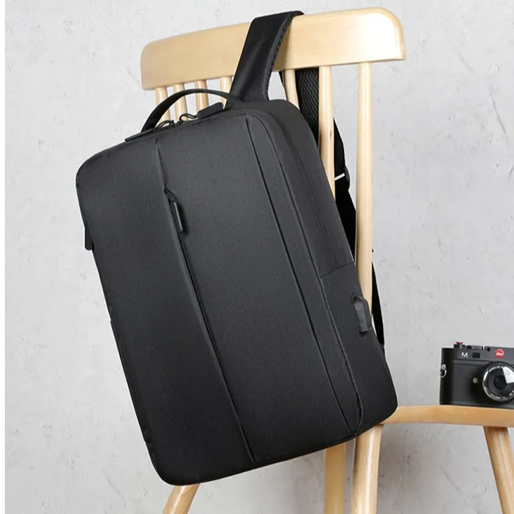European and American fashion multifunctional leisure backpack light business travel backpack simple commuter laptop bag.