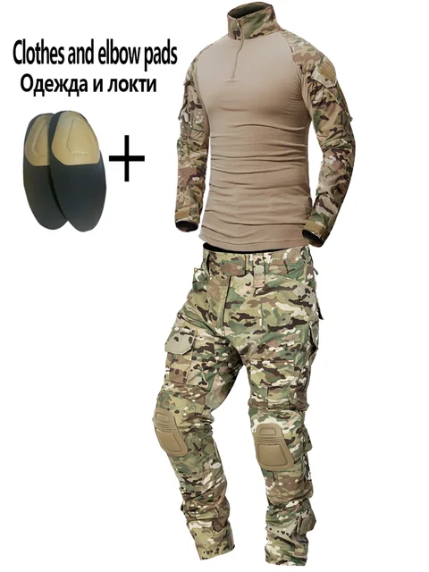 NONE Military Uniform Tactical Multicam Suit 6
