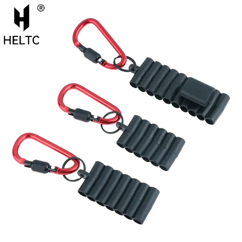 Screwdriver Bit Holder Storage Case Portable Magnet Organizer Sleeve With Carabiner Keychain Screw Driver Head Drill Bits Case