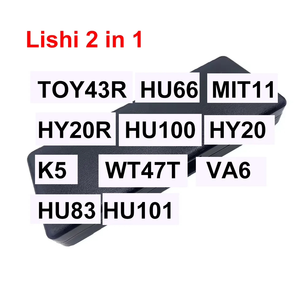 Lishi 2 in 1 TOY43R HU66 MIT11 HY20R HU100 HY20 K5 WT47T VA6 HU83 HU101 Decoder and PickR Locksmith Tools